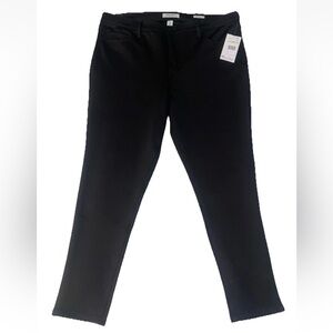 Nine West Cigarette High Rise Skinny Black Stretch Dress Pants Woman's Plus 18W